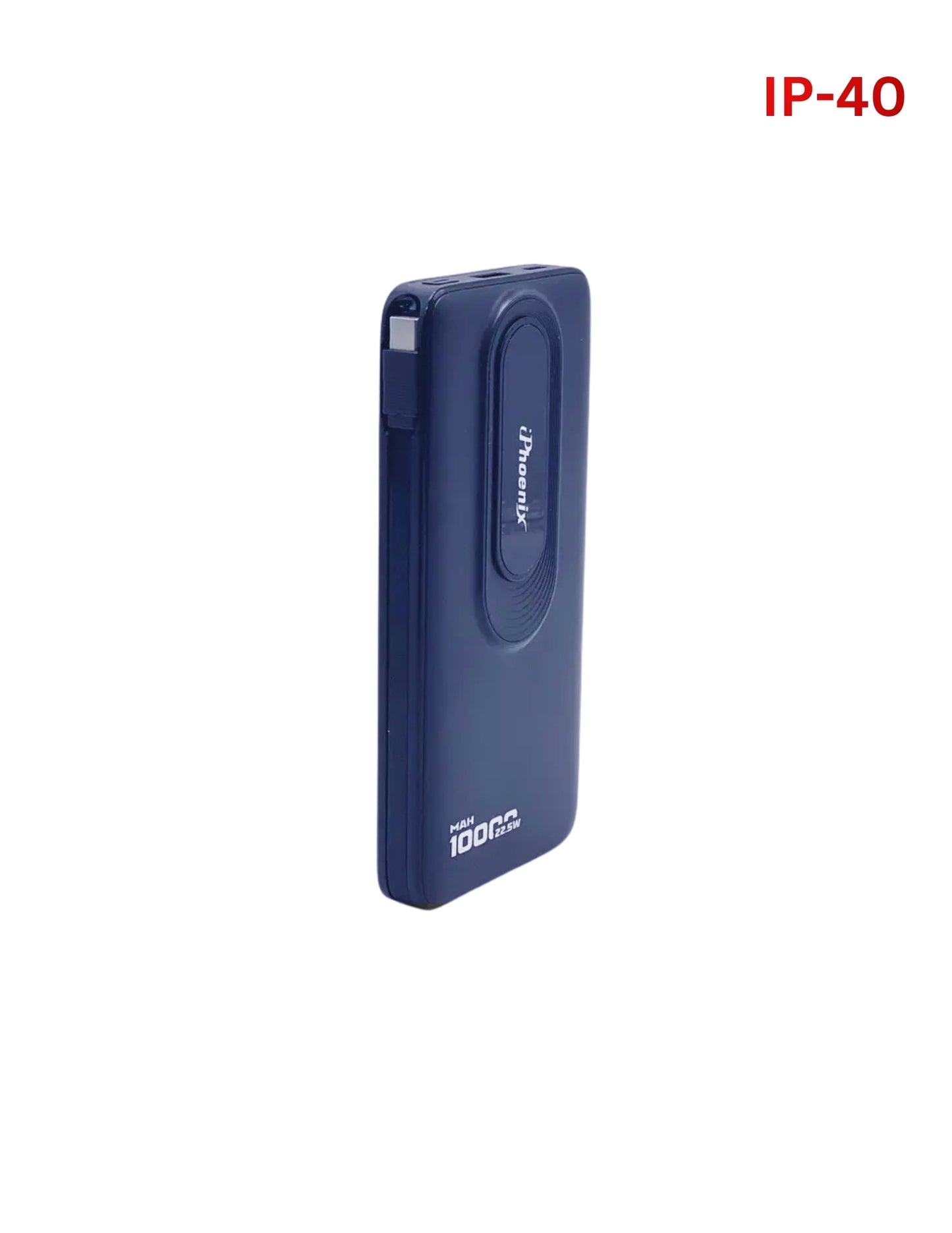 IP-40 Portable Power Bank with 10000mah - Blue