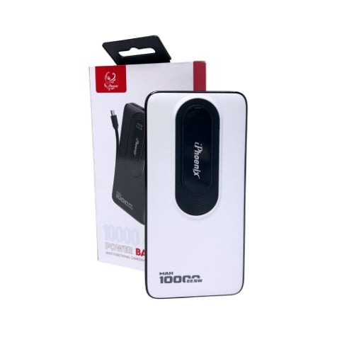 IP-40 Portable Power Bank with 10000mah - White
