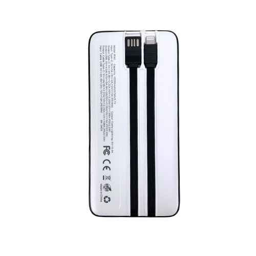 IP-40 Portable Power Bank with 10000mah - White