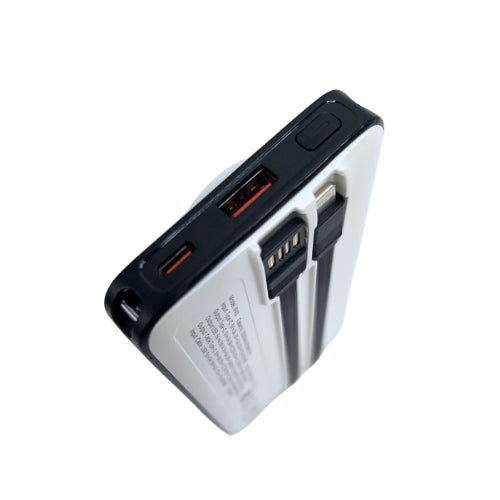 IP-40 Portable Power Bank with 10000mah - White
