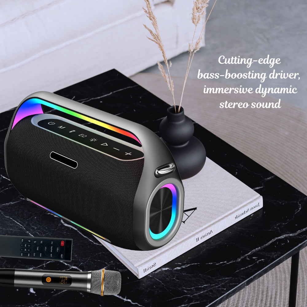 IP-3 Pro 13 Hrs 150W Output Wireless Karaoke UHF Microphone Speaker