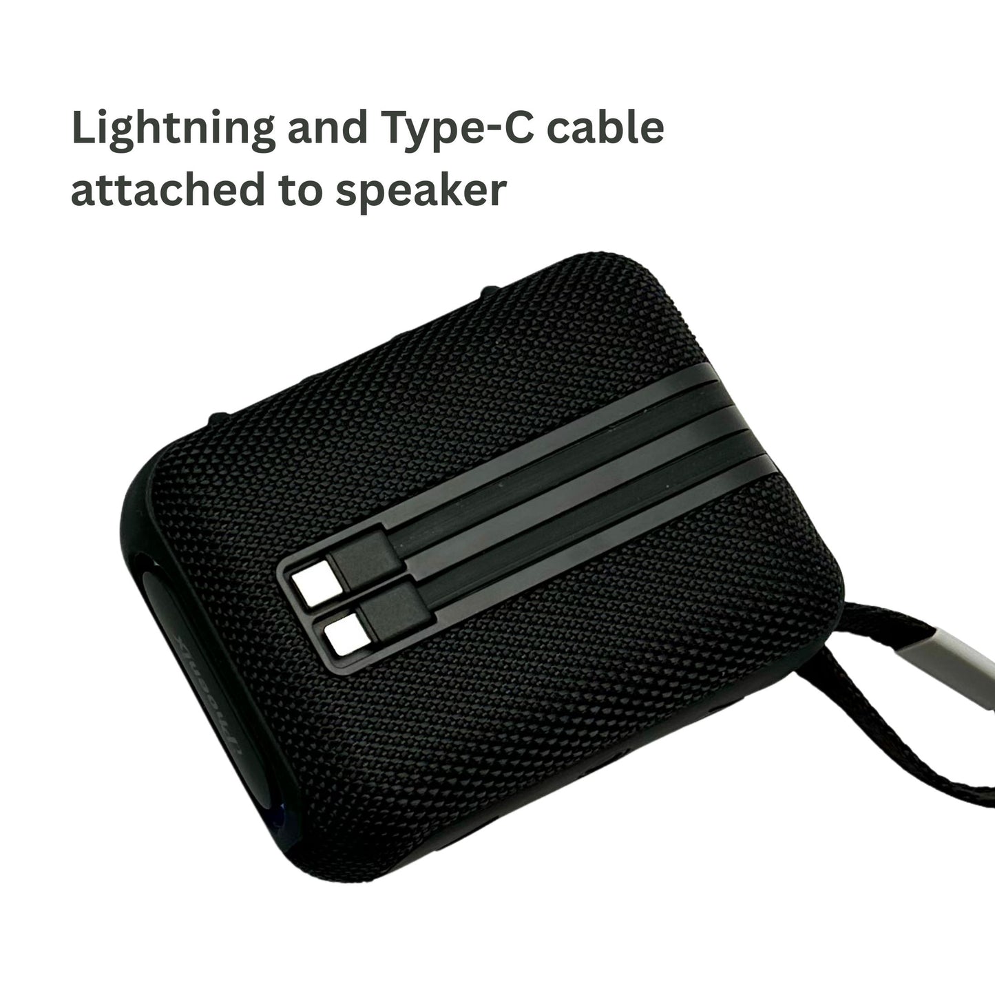 IP-570 2 IN 1 POWER BANK & MINI SPEAKER WITH 25HR BATTERY - Gray