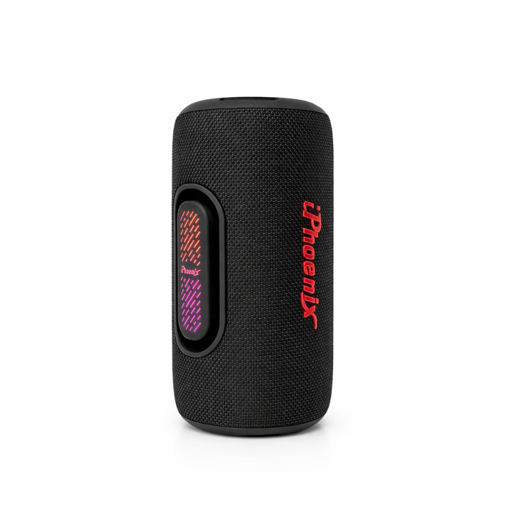 IP-672 Portable BT Wireless Speaker 6 Hours Playtime 3000mAh Battery ABS+Rubber Material - Black