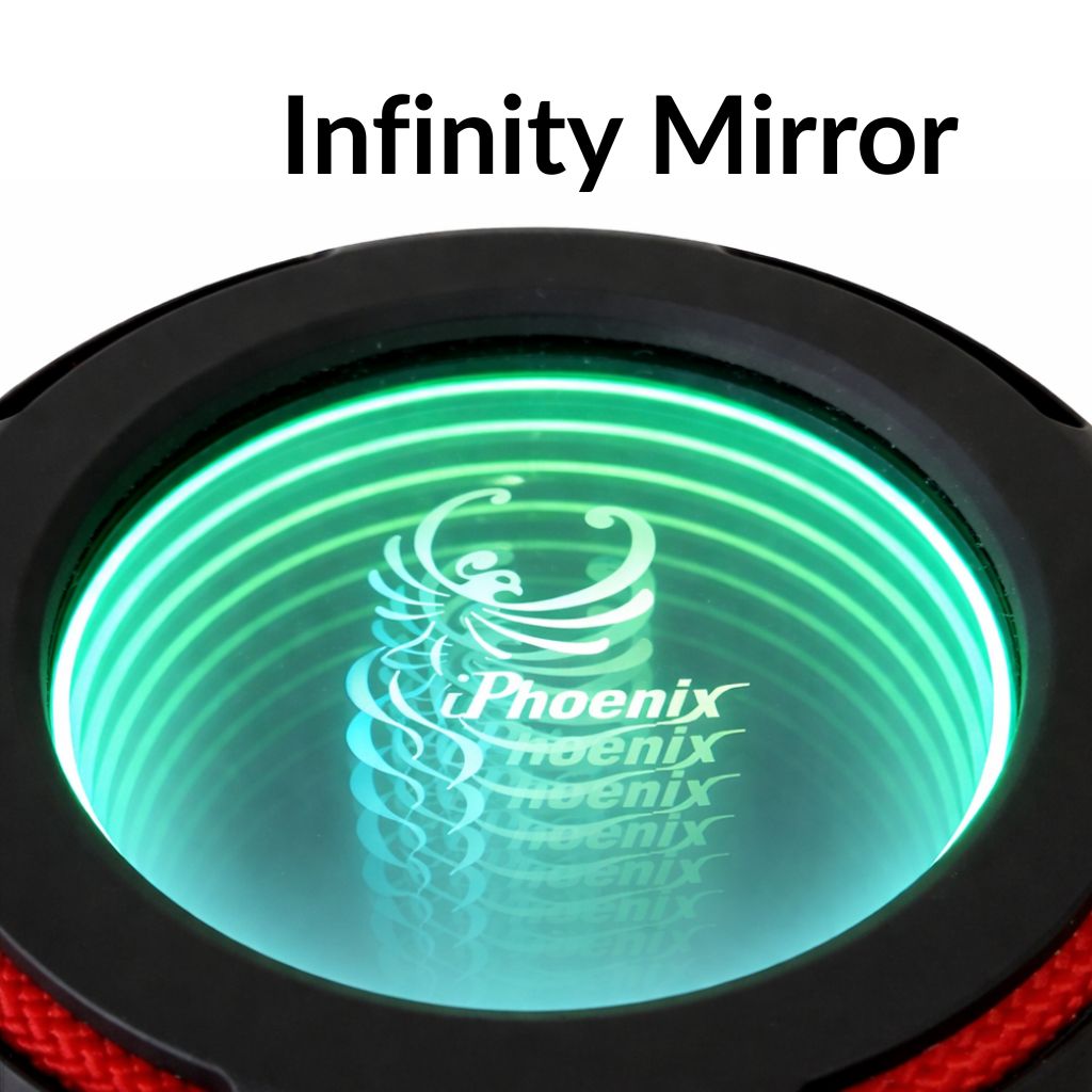 IP-672 Portable BT Wireless Speaker 6 Hours Playtime 3000mAh Battery ABS+Rubber Material - Black