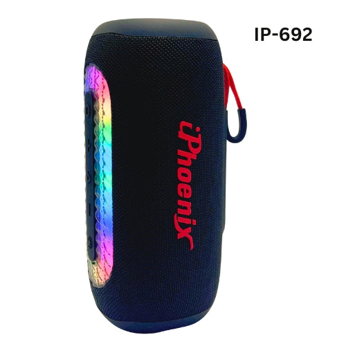 IP-692 Bluetooth Wireless Speaker 3000mAh Battery 6 Hours Playtime ABS+Rubber Material - Black