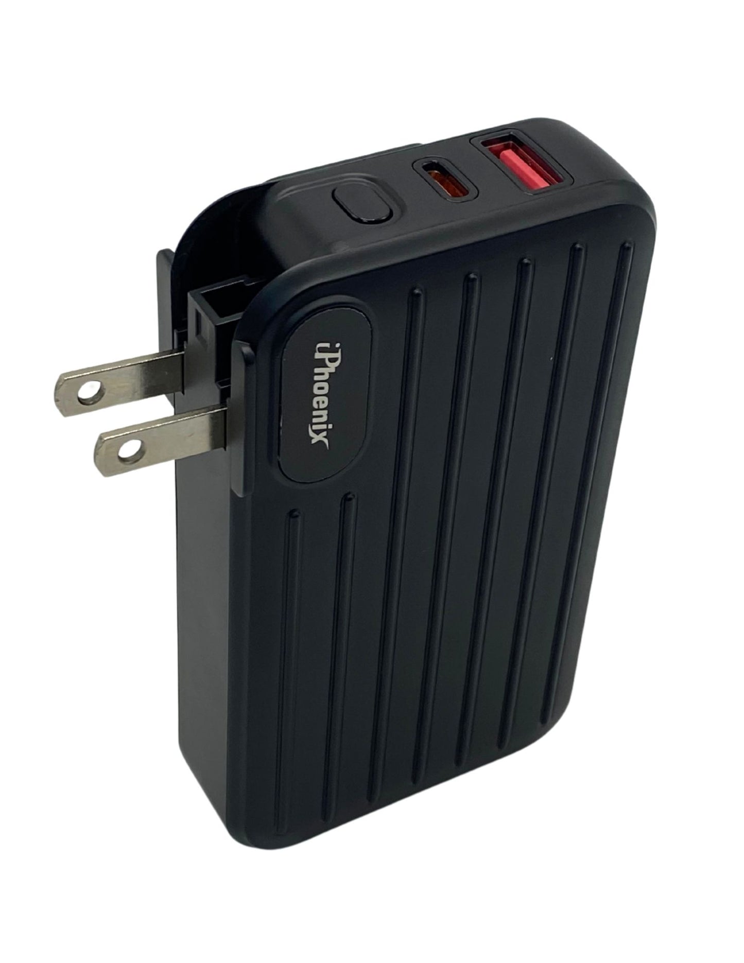 IP-70 Multi Functional Charging Power Bank with AC Adapter - Black