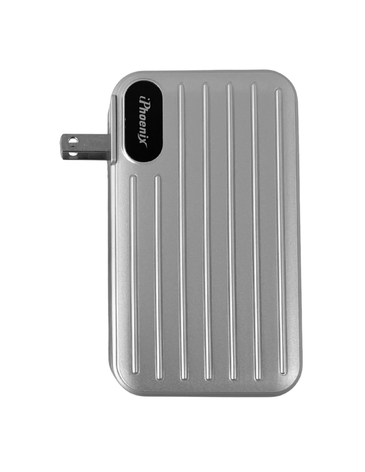 IP-70 Multi Functional Charging Power Bank with AC Adapter - Silver
