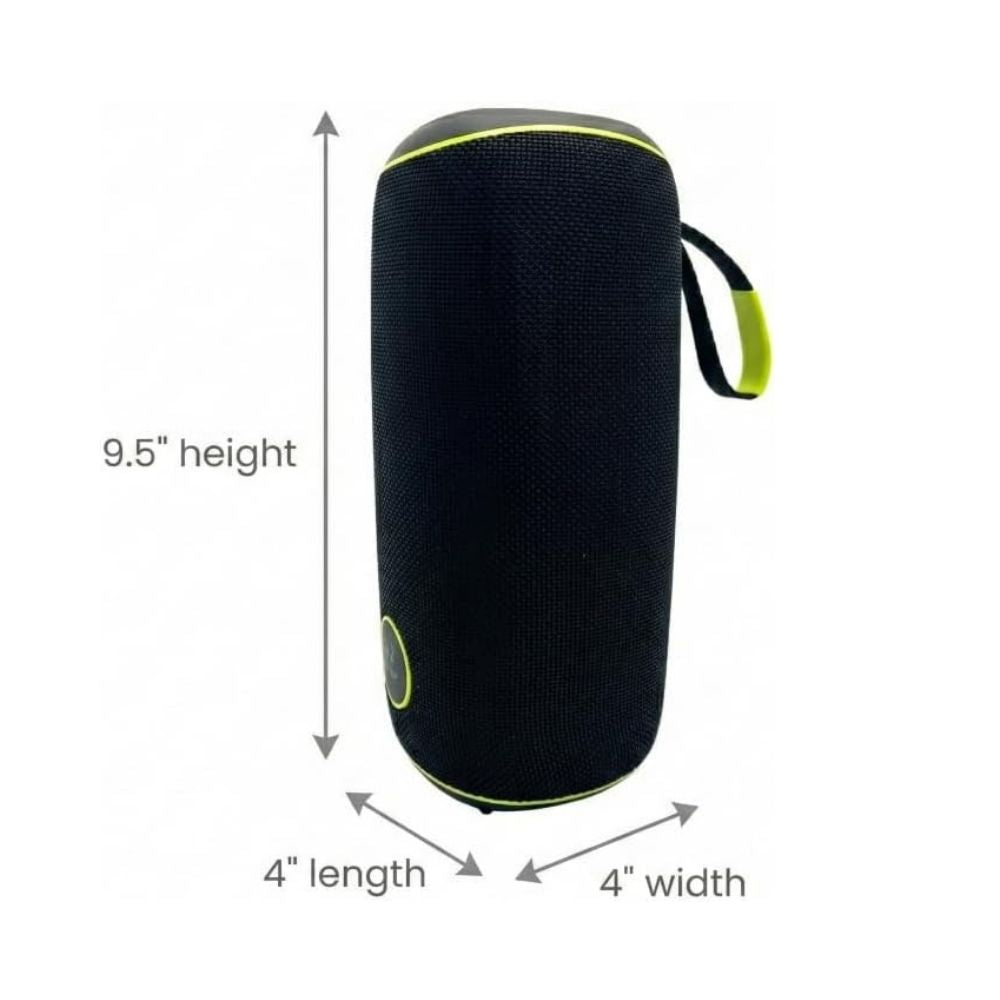 IP-730 Portable Bluetooth Rechargeable 20W LED Lights Speaker & Power Bank - Black