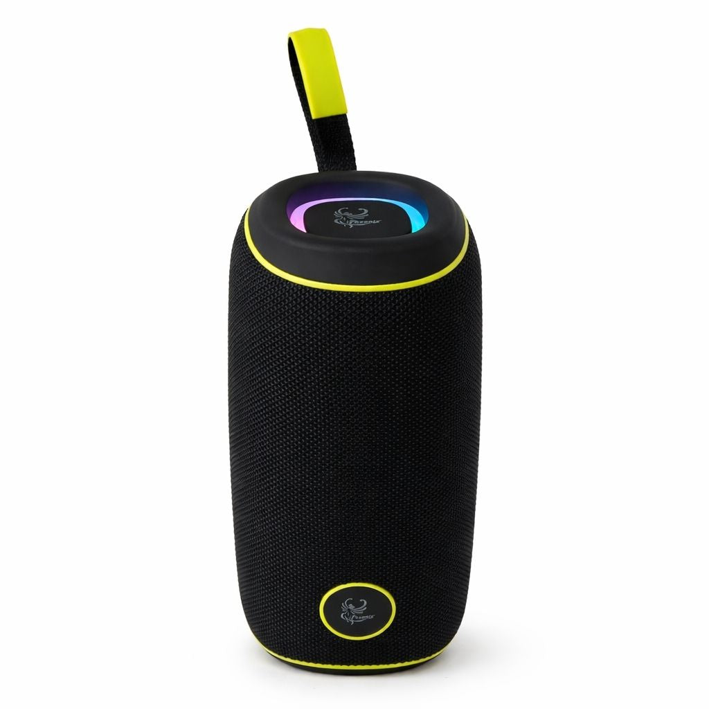 IP-730 Portable Bluetooth Rechargeable 20W LED Lights Speaker & Power Bank - Black