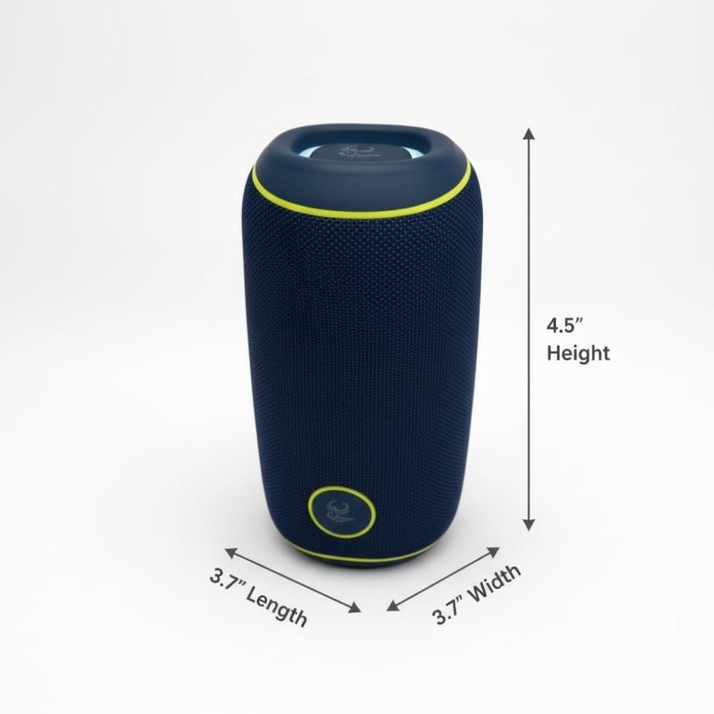 IP-730 Portable Bluetooth Rechargeable 20W LED Lights Speaker & Power Bank - Blue