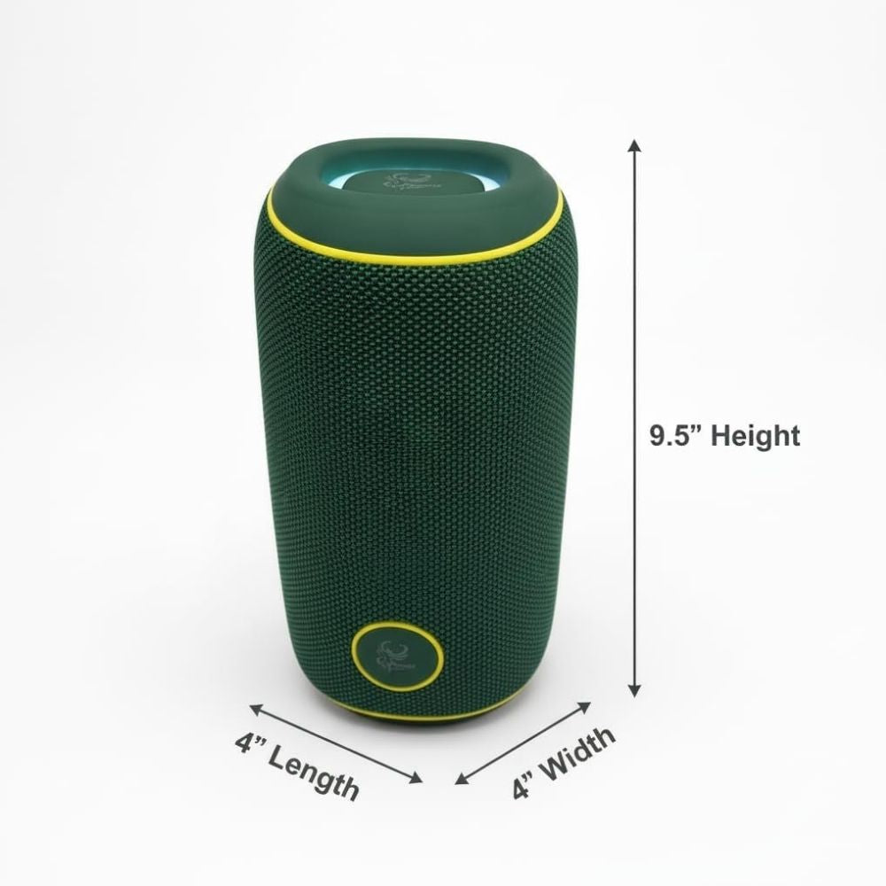 IP-730 Portable Bluetooth Rechargeable 20W LED Lights Speaker & Power Bank - Green