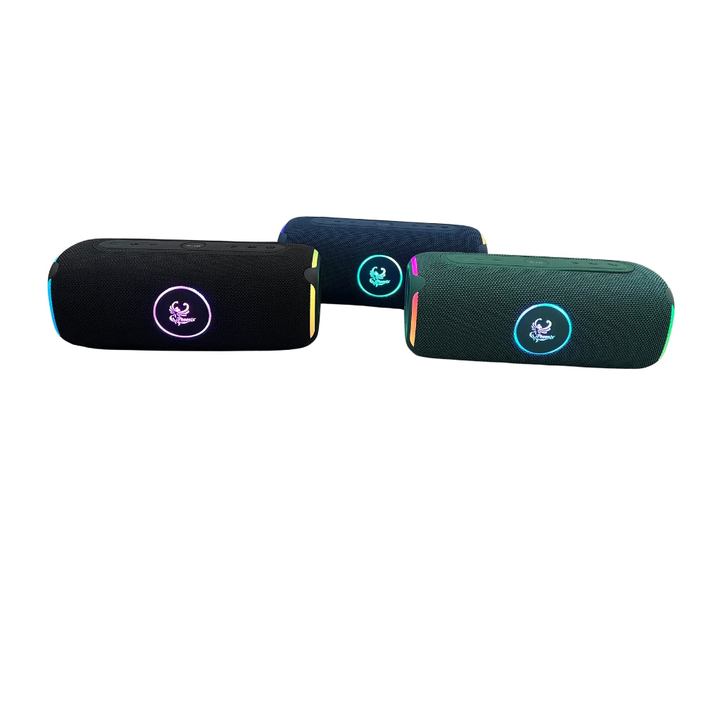 IP-740 2in1 Power Bank & Speaker BT LED Lights 4000 mAh Batter Water Resistant - Black