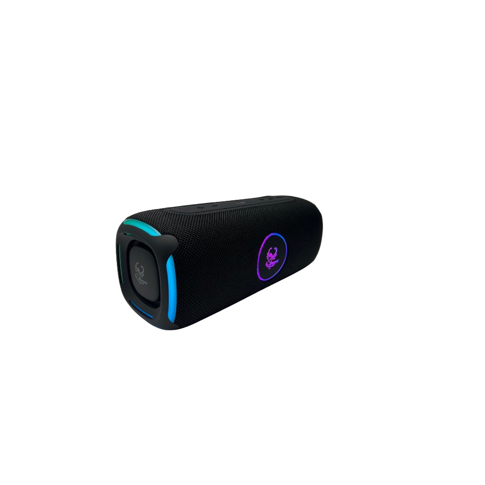 IP-740 2in1 Power Bank & Speaker BT LED Lights 4000 mAh Batter Water Resistant - Black