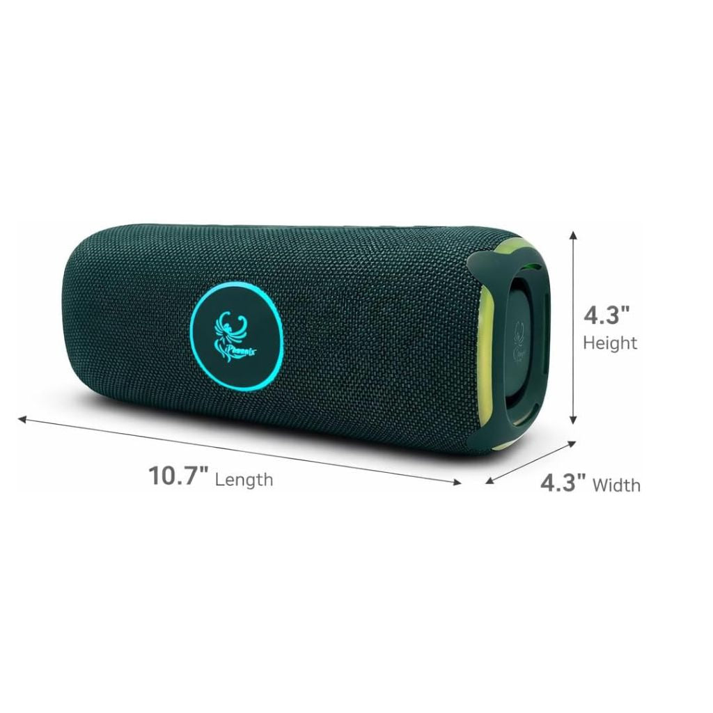 IP-740 2in1 Power Bank & Speaker BT LED Lights 4000 mAh Batter Water Resistant - Green