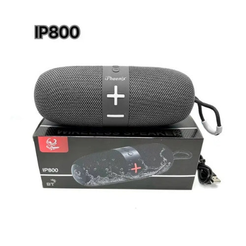 IP-800 Portable BT Wireless Speaker 16 Hours Playtime 2000mAh Battery LED Lights - Gray