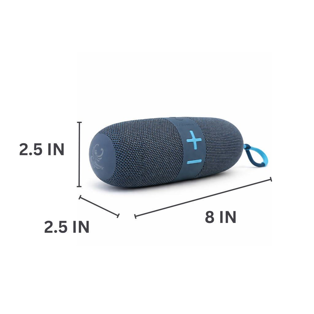IP-800 Portable BT Wireless Speaker 16 Hours Playtime 2000mAh Battery LED Lights - Blue