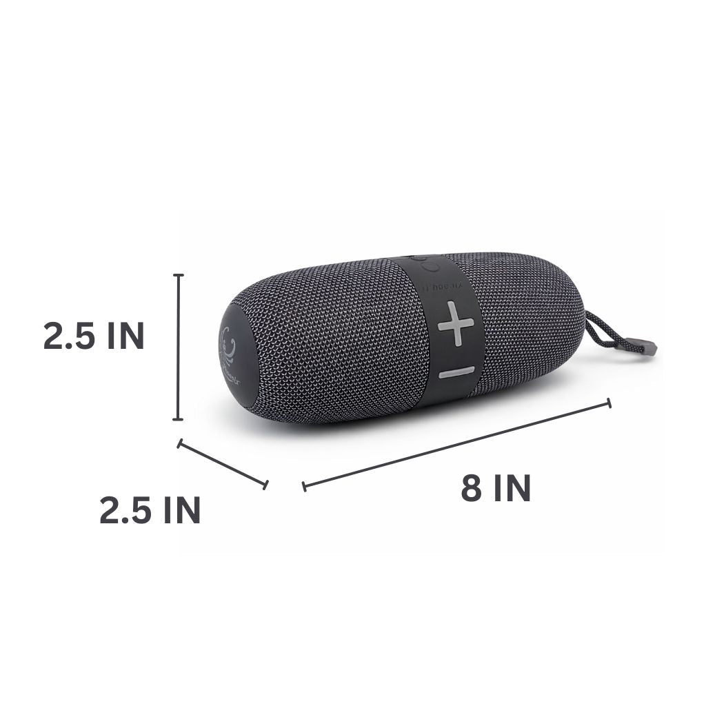 IP-800 Portable BT Wireless Speaker 16 Hours Playtime 2000mAh Battery LED Lights - Gray