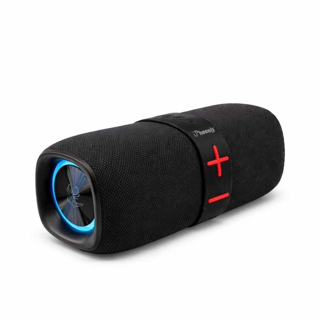 IP-801 OUTDOOR PORTABLE SPEAKER WITH TWS LED LIGHTS BT FM - BLACK