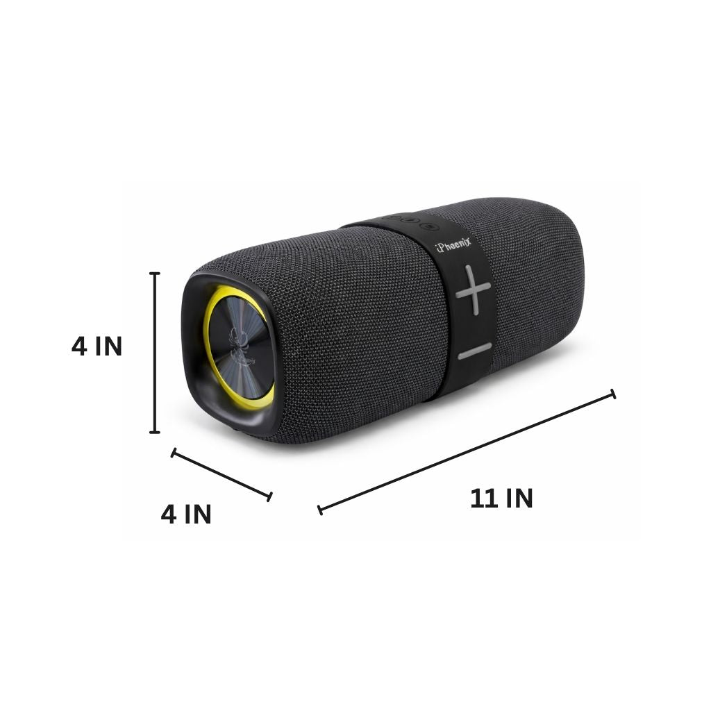 IP-801 OUTDOOR PORTABLE SPEAKER WITH TWS LED LIGHTS BT FM - Gray