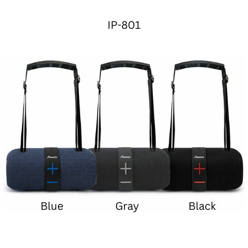 IP-801 OUTDOOR PORTABLE SPEAKER WITH TWS LED LIGHTS BT FM - Blue