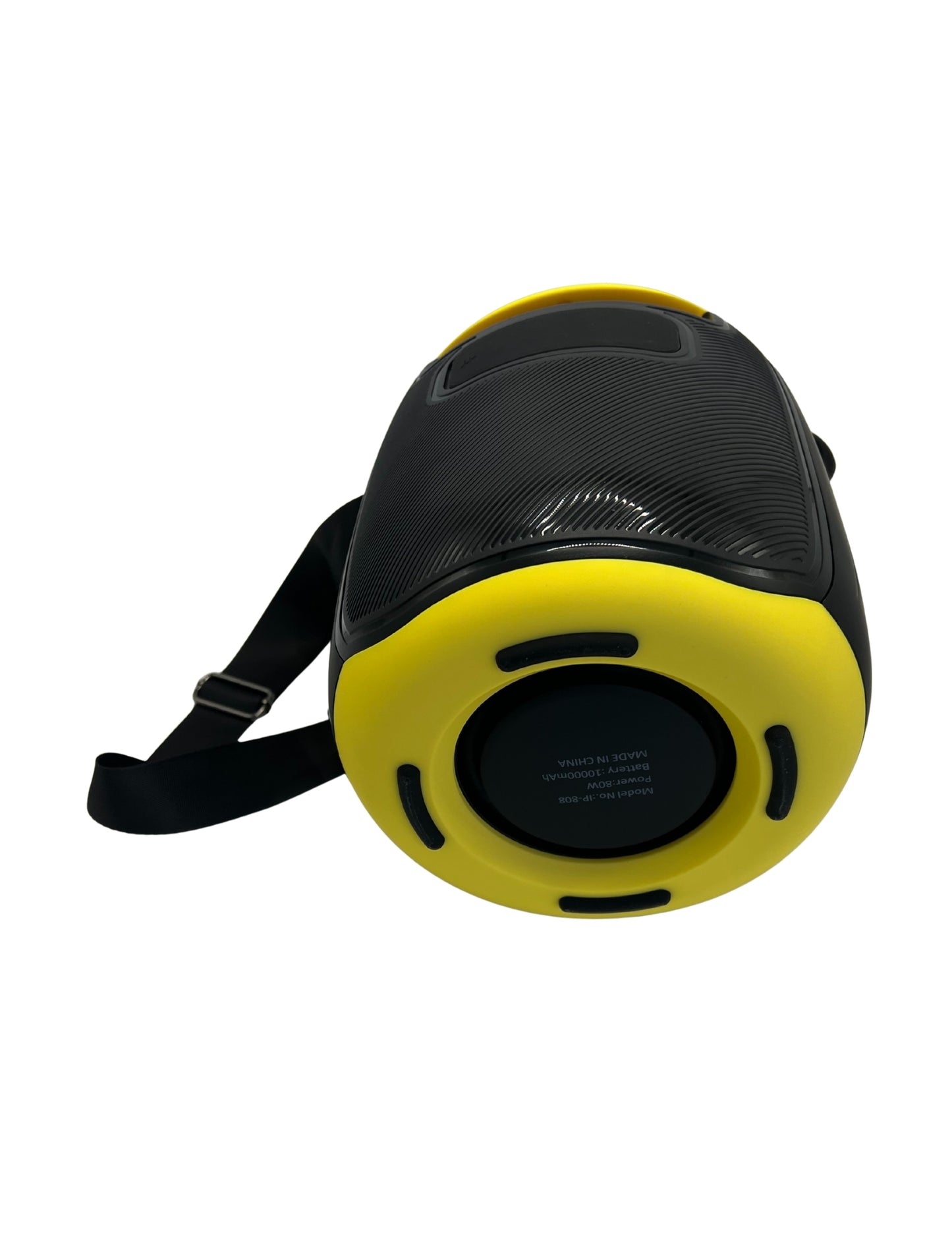 IP-808 Portable BT Speaker with Mic LED Lights 15 Hours Playtime 70W - Black-Yellow