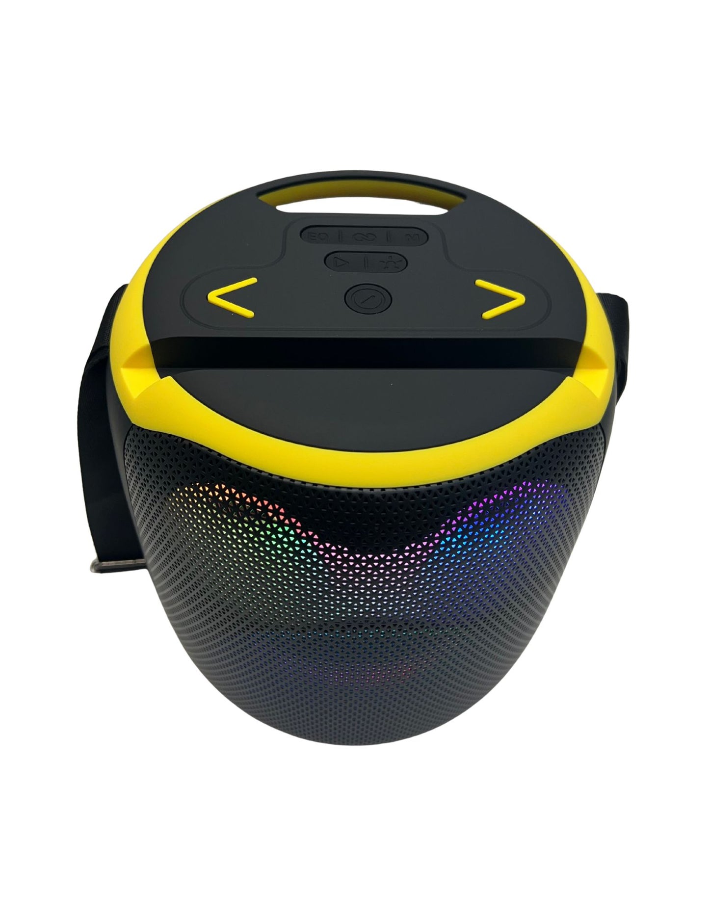 IP-808 Portable BT Speaker with Mic LED Lights 15 Hours Playtime 70W - Black-Yellow