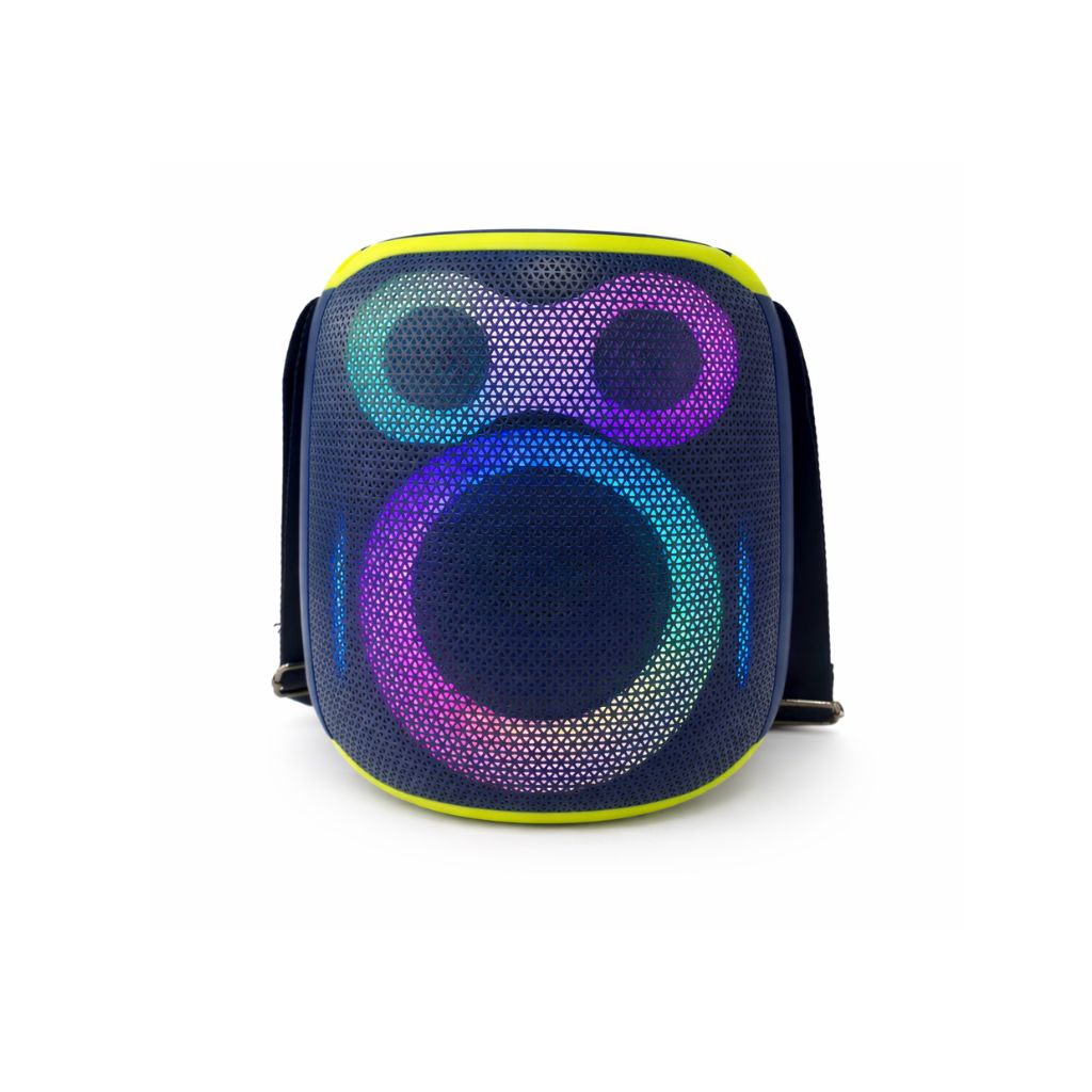 IP-808 Portable BT Speaker with Mic LED Lights 15 Hours Playtime 70W - Blue-Green