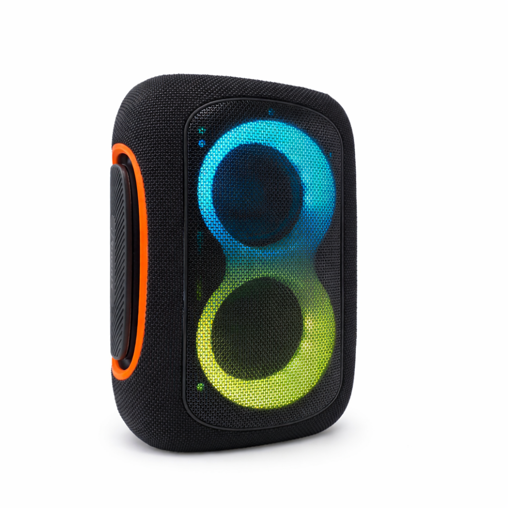 IP-809 Power Bank Bluetooth Wireless Rechargeable Speaker TWS LED Lights - Black