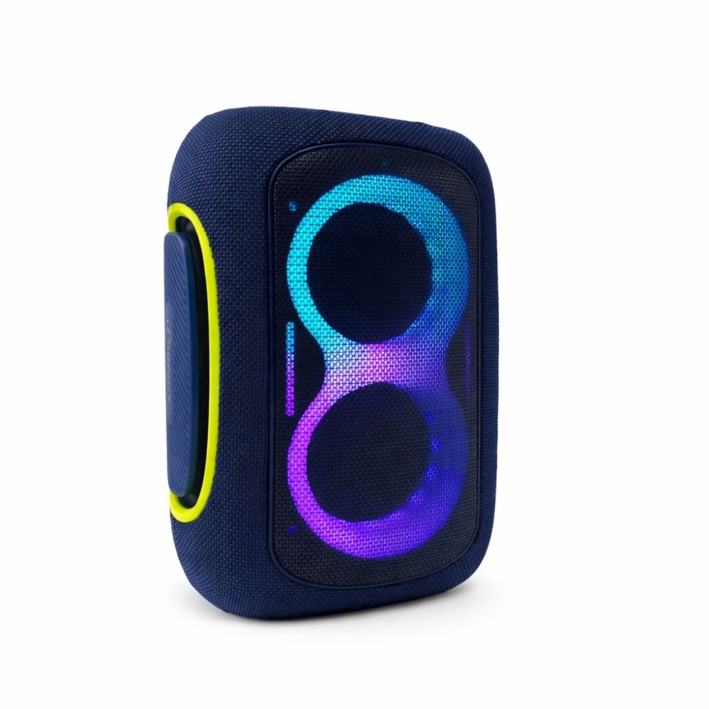 IP-809 Power Bank Bluetooth Wireless Rechargeable Speaker TWS LED Lights - Blue