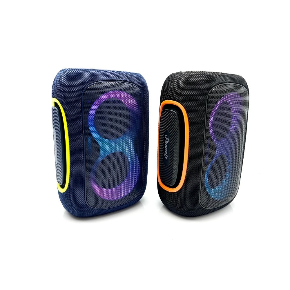 IP-809 Power Bank Bluetooth Wireless Rechargeable Speaker TWS LED Lights - Blue