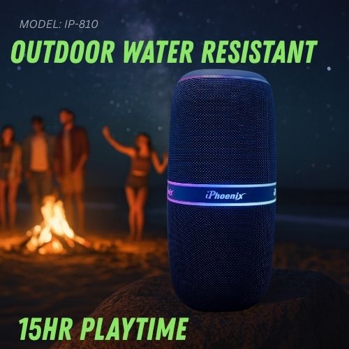 IP-810 Portable BT Wireless Speaker 15 Hours Playtime 10800mAh Battery 70W - Blue