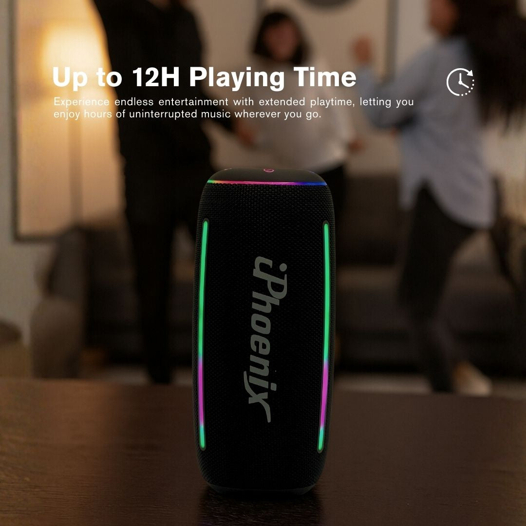 IP-860 POWERFUL PORTABLE SPEAKER TWS COMPATIBLE - Black