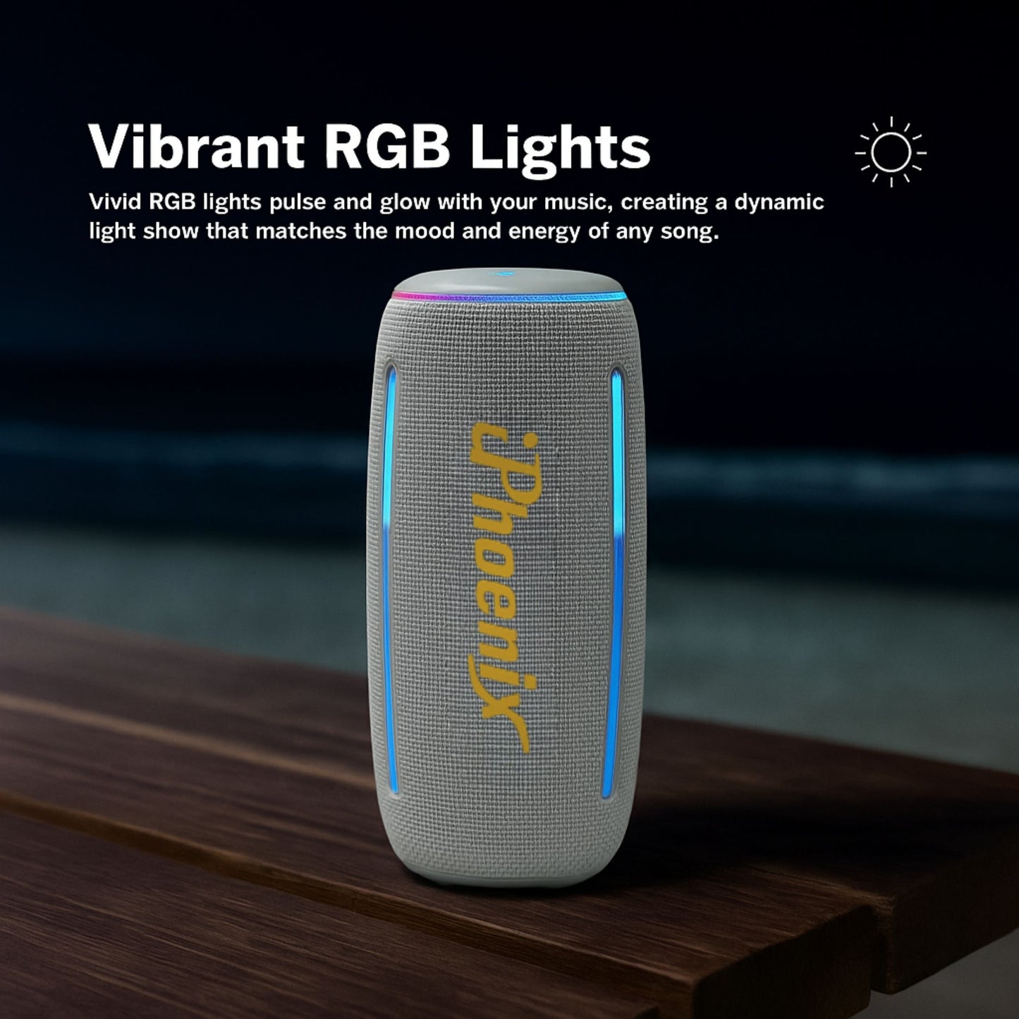 IP-860 POWERFUL PORTABLE SPEAKER TWS COMPATIBLE - Gray