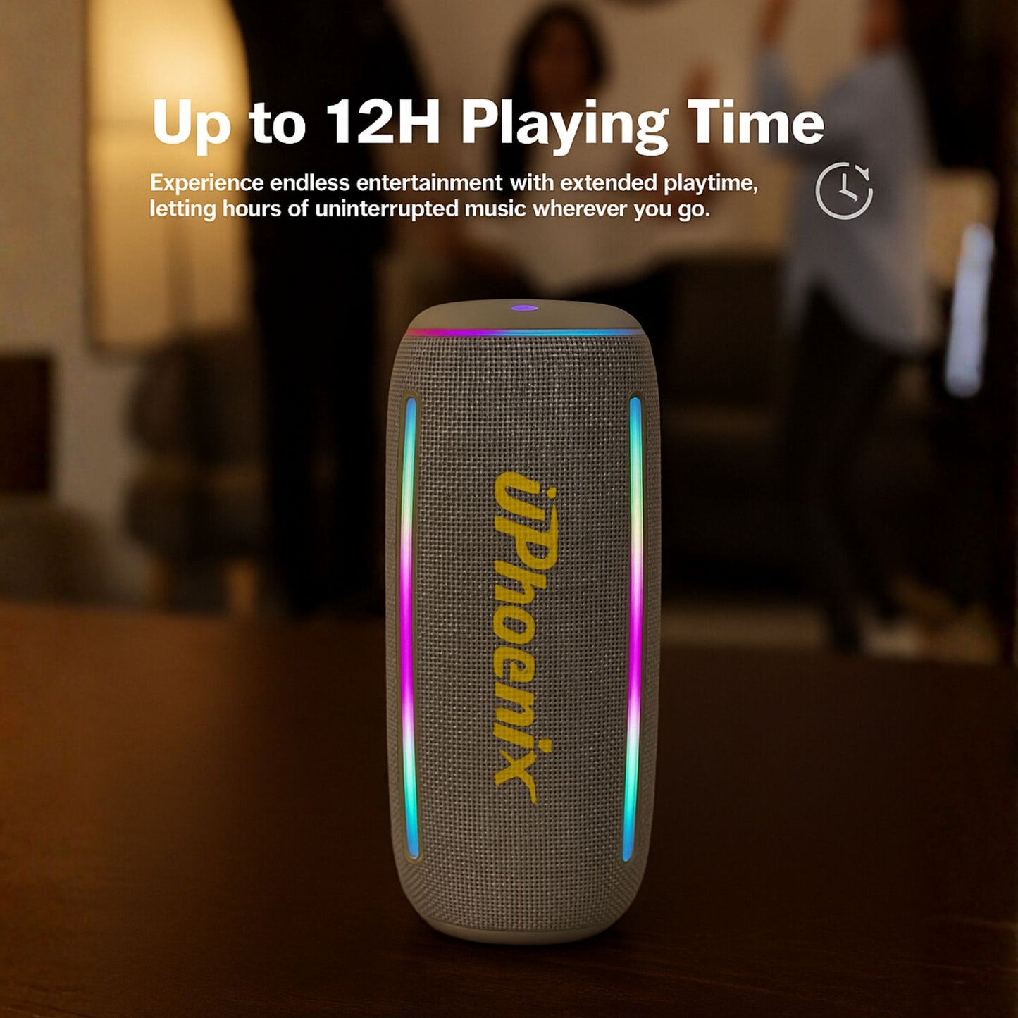 IP-860 POWERFUL PORTABLE SPEAKER TWS COMPATIBLE - Gray