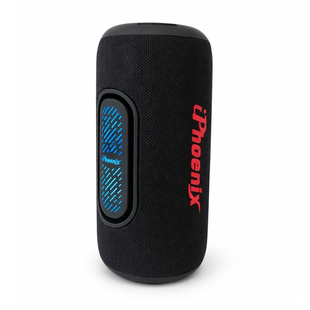IP-872 Portable BT Wireless Speaker 8 Hours Playtime 8000mAh Battery LED Lights - Black