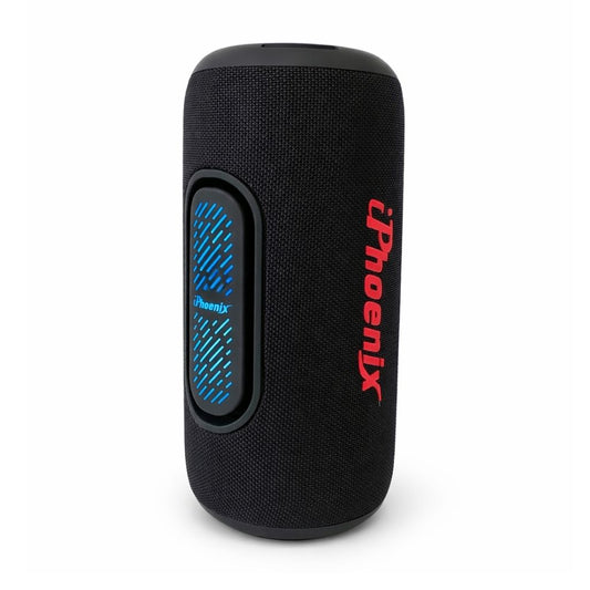 IP-872 Portable BT Wireless Speaker 8 Hours Playtime 8000mAh Battery LED Lights - Black