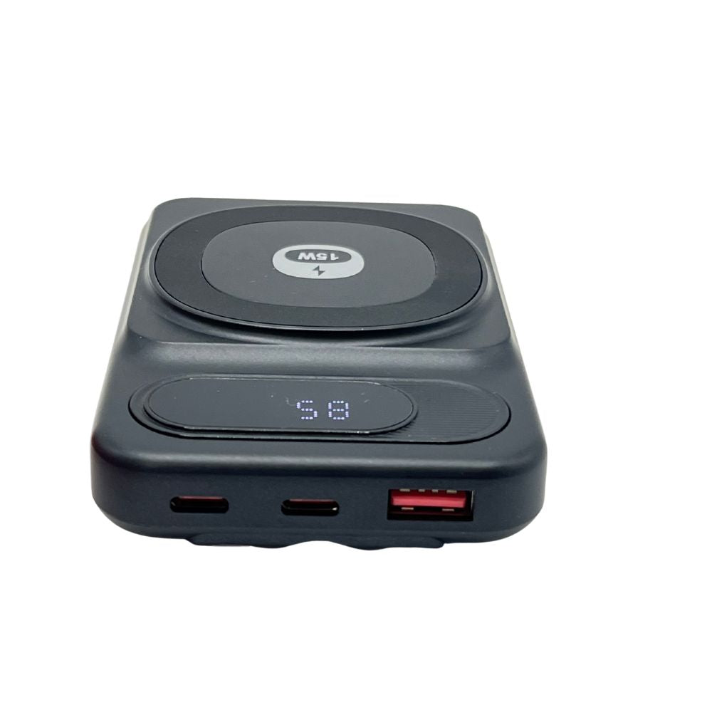 IP-90 Power Bank with Magnetic Fast Charging Power Supply - Black