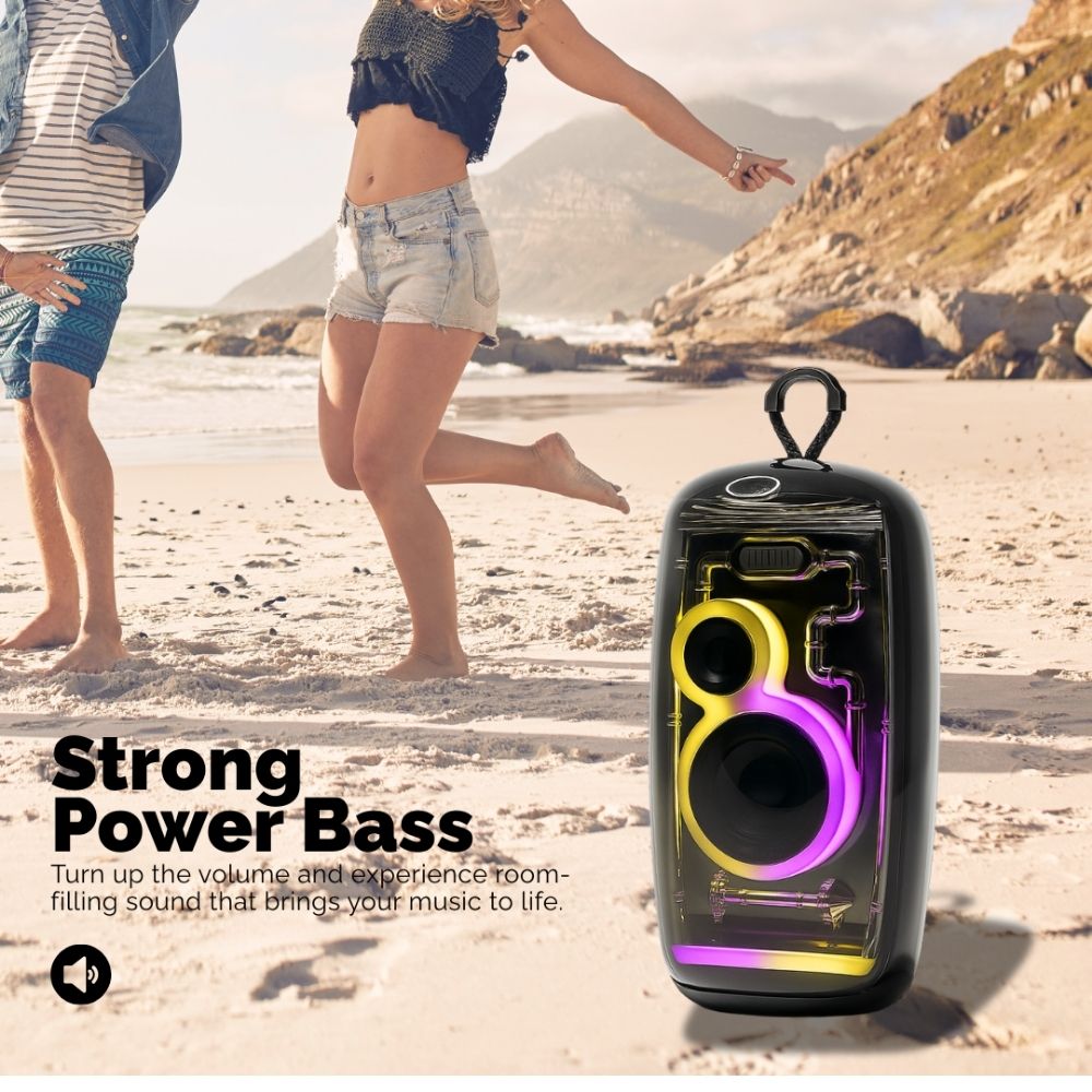 IP 360 Bluetooth RGB Light FM TWS Pairing Water Resistant 2400 mAh - B IPHOENIX TECH IP 360 Bluetooth RGB Light FM TWS Pairing Water Resistant 2400 mAh - B IPHOENIX TECH