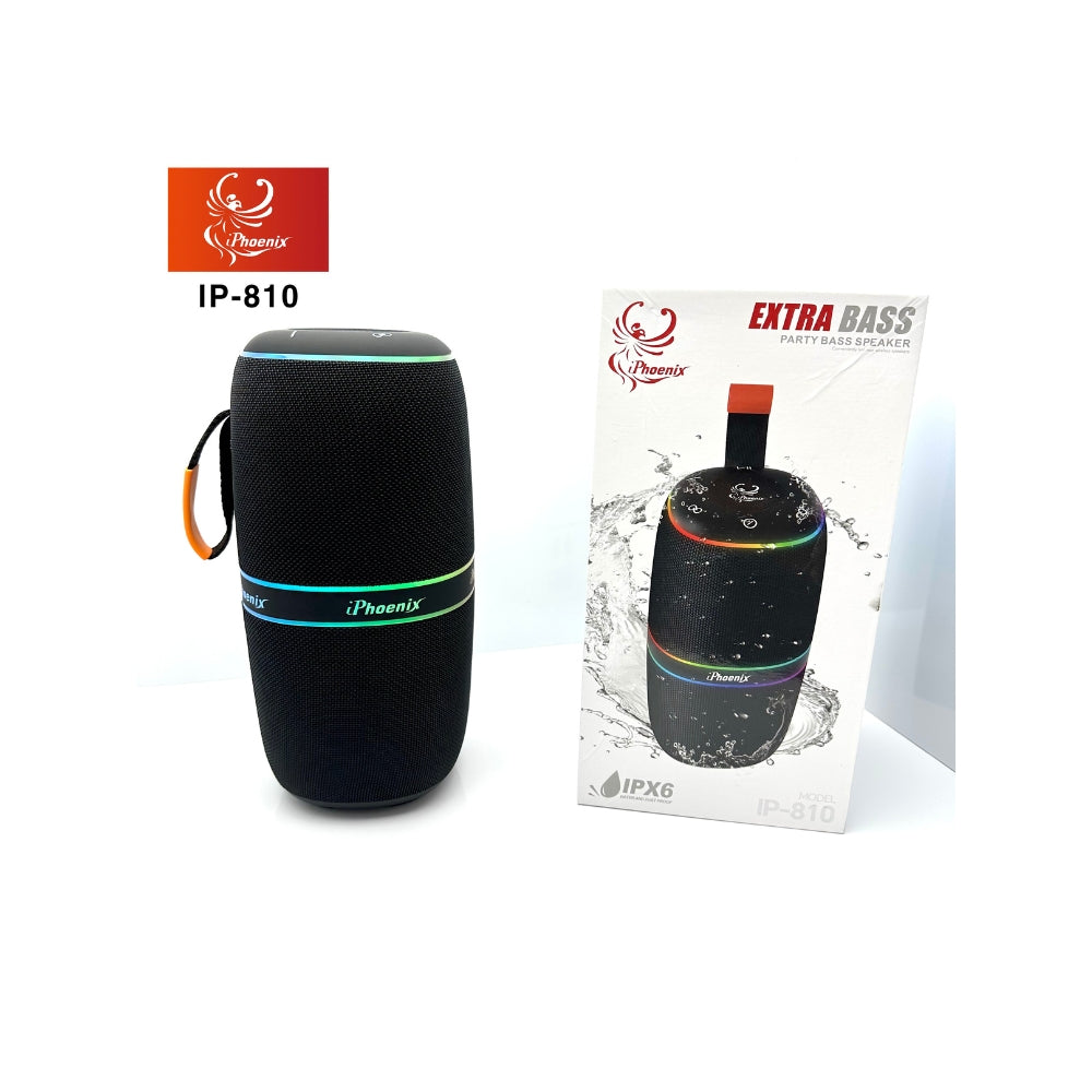 IP-810 Portable BT Wireless Speaker 15 Hours Playtime 10800mAh Battery 70W - Black