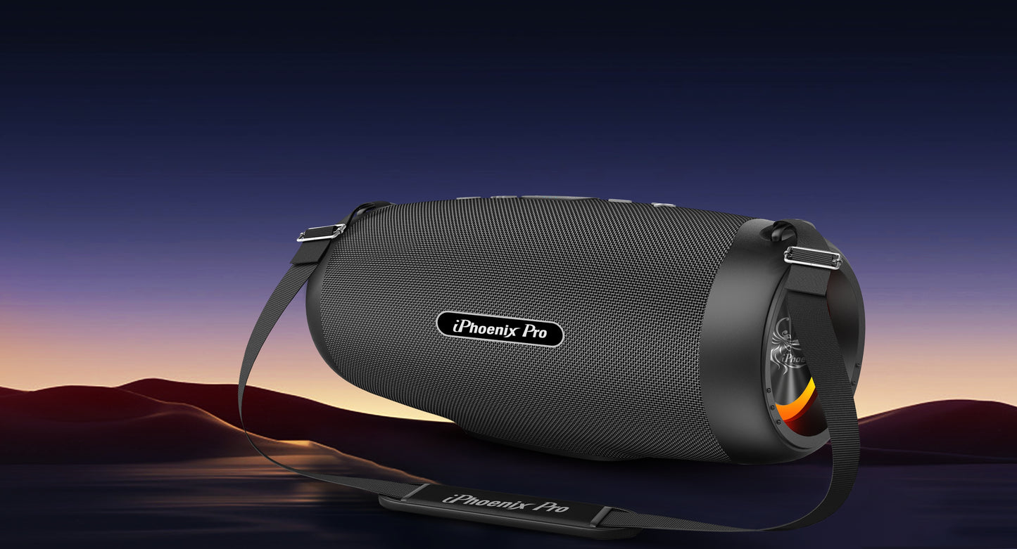 IX-109 80W Wireless Bluetooth Loud Speaker Detachable Strap - Black