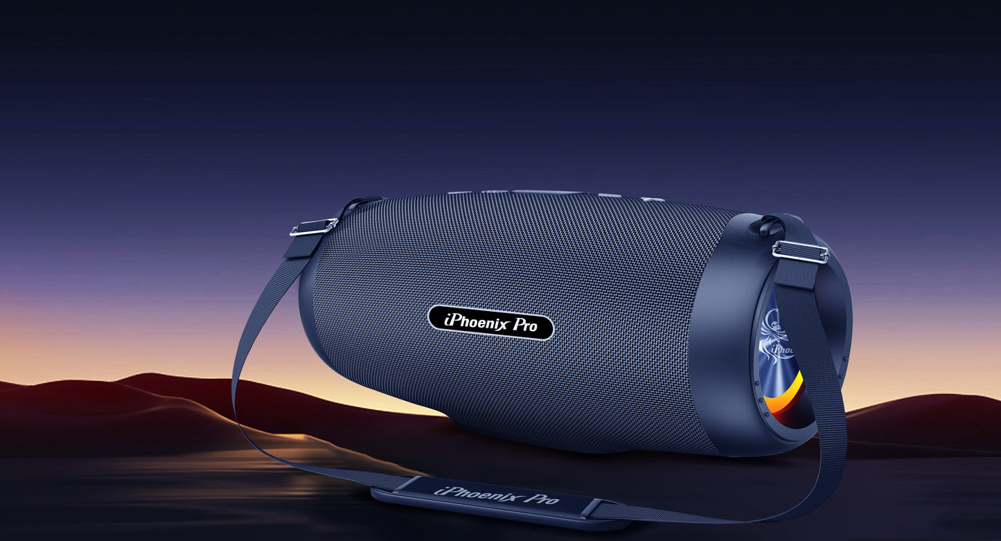 IX-109 80W Wireless Bluetooth Loud Speaker Detachable Strap - Blue