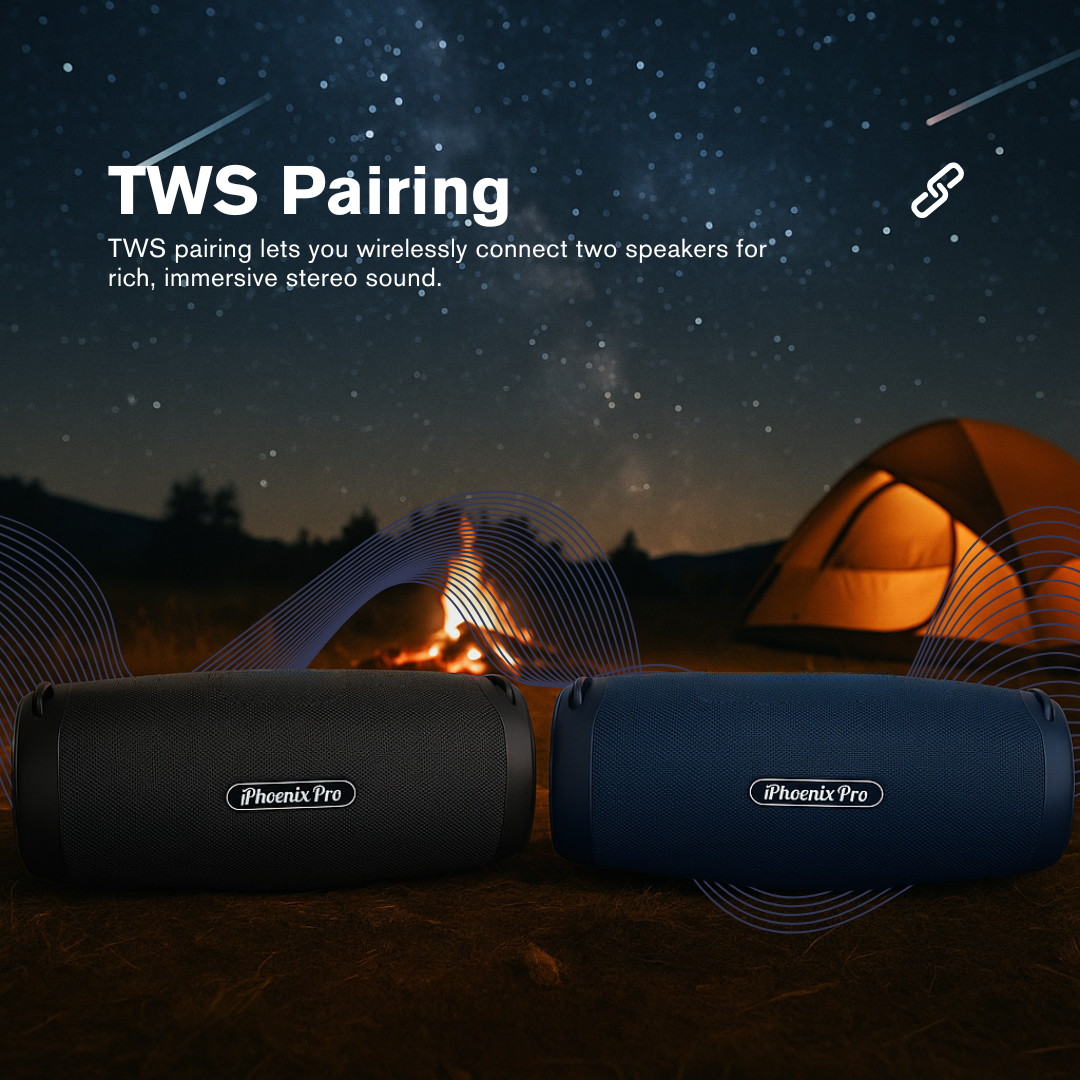 IX-109 80W Wireless Bluetooth Loud Speaker Detachable Strap - Blue