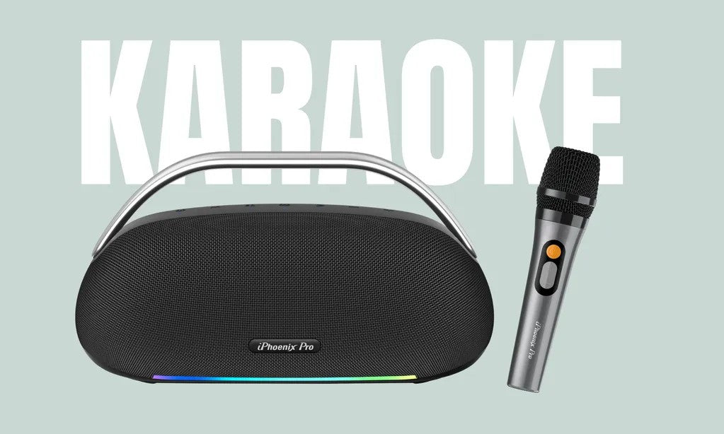 IX-113 100W Wireless Karaoke Speaker with Mic - Black