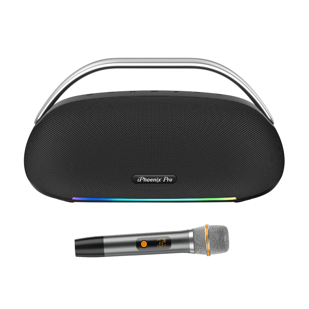 IX-113 100W Wireless Karaoke Speaker with Mic - Black