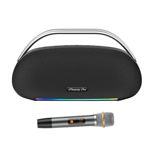 IX-113 100W Wireless Karaoke Speaker with Mic - Black