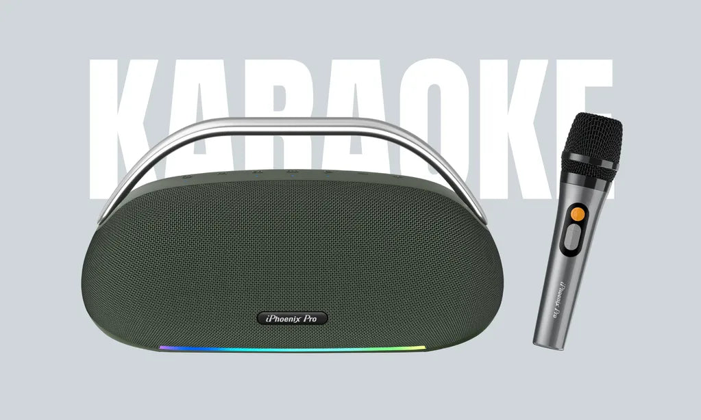 IX-113 100W Wireless Karaoke Speaker with Mic - Green