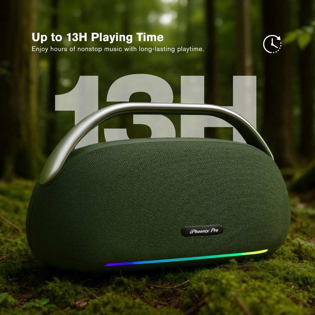 IX-113 100W Wireless Karaoke Speaker with Mic - Green