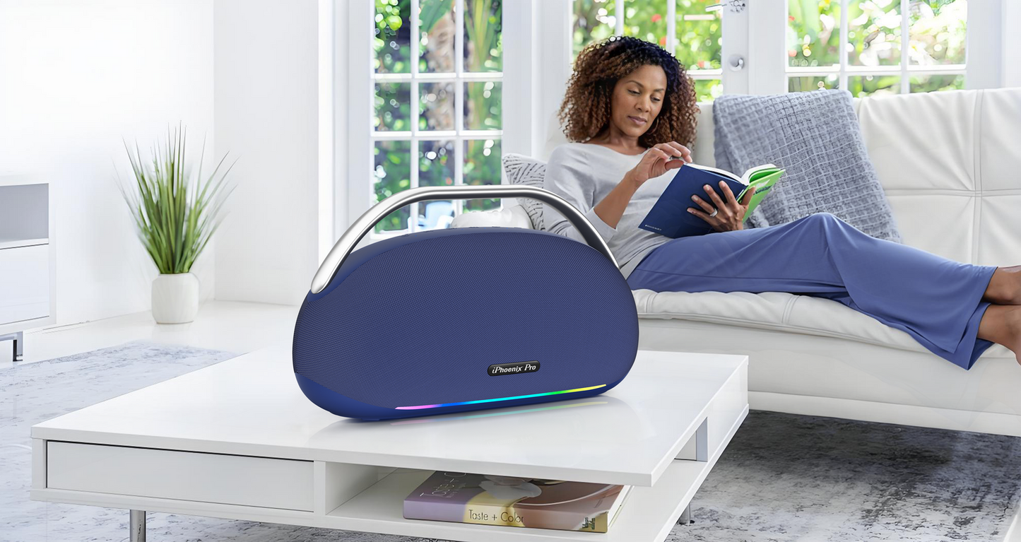 IX-116 6 Hrs/ 300W 30000 mAh BT Wireless Speaker with Microphone - Blue