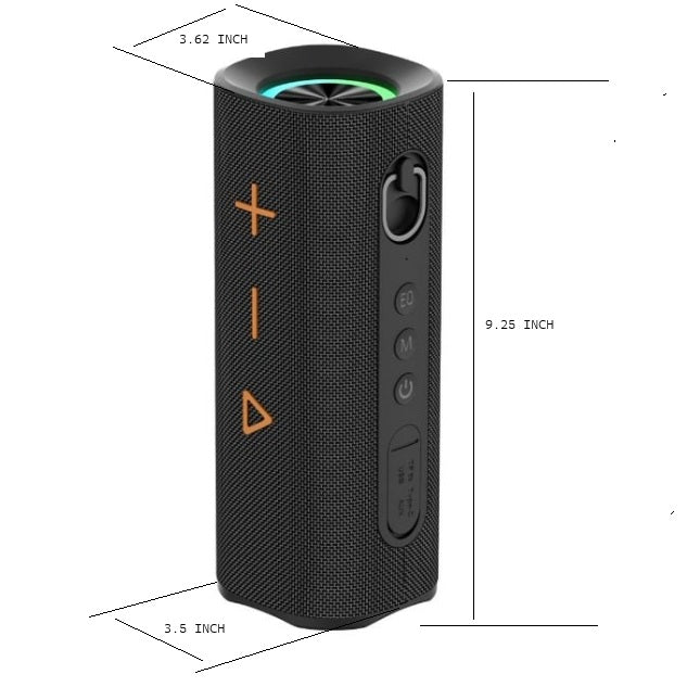 IX-117 6 Hrs 60W BT Wireless TWS Portable Speaker - Black