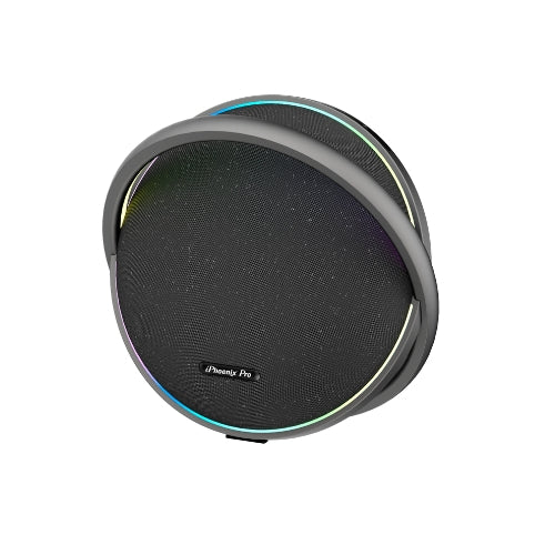 IX-122 9 Hrs/100W Bluetooth Wireless Round Speaker - Black